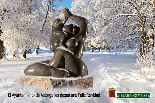 Felicitación Ayto. Astorga, navidad 2013 por César Nuñez