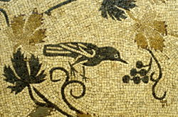 Astorga Romana. Mosaico de los pájaros.